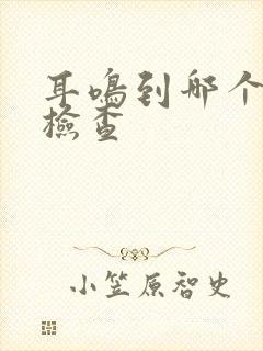 耳鸣到哪个医院检查