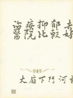 治疗抑郁去哪家医院比较好