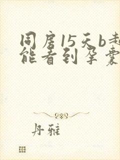 同房15天b超能看到孕囊吗