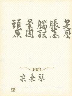 头晕脑胀是什么原因该怎么办封面