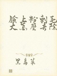 脸上粉刺毛孔粗大怎么去除