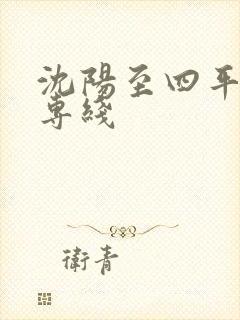 沈阳至四平物流专线