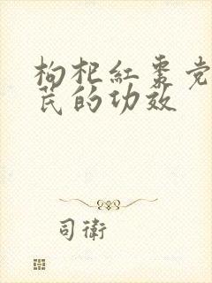 枸杞红枣党参黄芪的功效