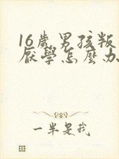 16岁男孩叛逆厌学怎么办