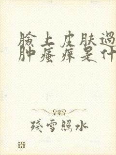 脸上皮肤过敏红肿瘙痒是什么原因