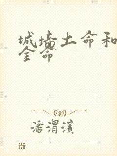 城墙土命和白蜡金命