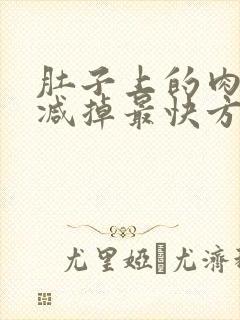 肚子上的肉怎么减掉最快方法封面
