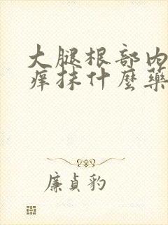 大腿根部内侧瘙痒抹什么药膏封面
