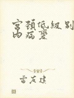 宫颈低级别上皮内病变