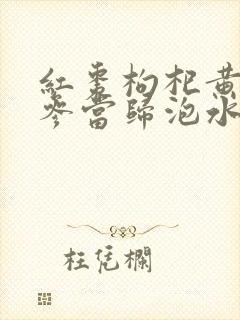 红枣枸杞黄芪党参当归泡水喝的功效与作用