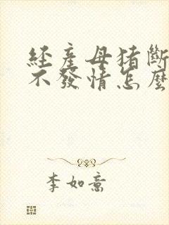 经产母猪断奶后不发情怎么办