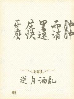 牙床里面肿痛怎么快速消肿