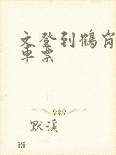 文登到鹤岗的汽车票