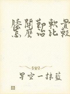膝关节软骨磨损怎么治比较好