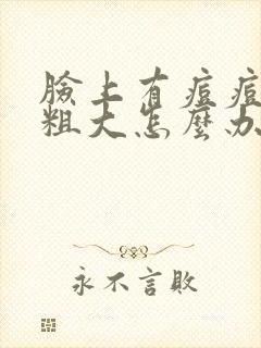 脸上有痘痘毛孔粗大怎么办