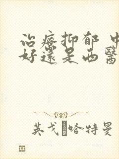 治疗抑郁 中医好还是西医好封面