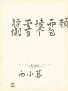 脖子后面颈椎左侧有个包