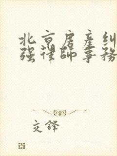 北京房产纠纷十强律师事务所律师