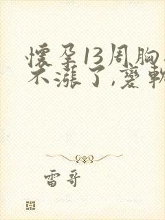 怀孕13周胸部不涨了,变软正常吗