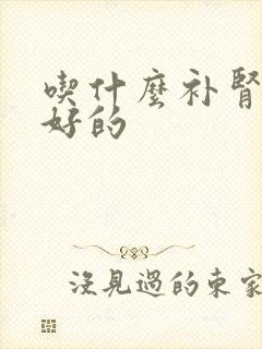 吃什么补肾药最好的