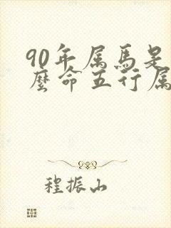 90年属马是什么命五行属什么