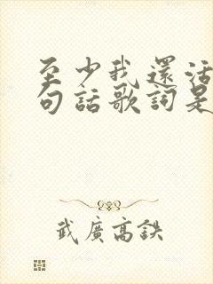 至少我还活着这句话歌词是哪首歌曲
