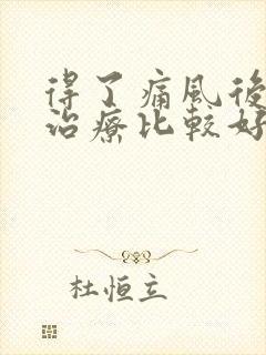 得了痛风后怎么治疗比较好?封面