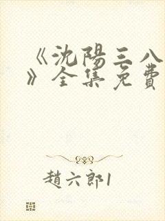 《沈阳三八大案》全集免费观看