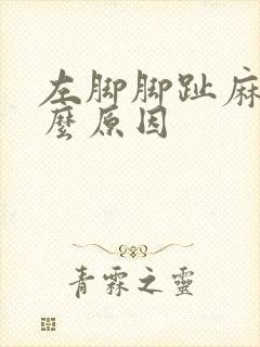 左脚脚趾麻是什么原因