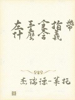 左手食指带戒指什么含义封面