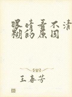 眼晴看不清楚模糊的原因