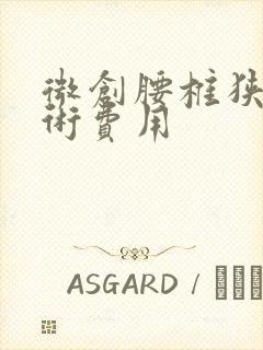 微创腰椎狭窄手术费用封面