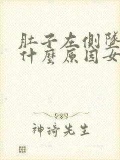 肚子左侧坠疼是什么原因女性