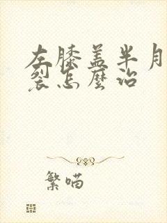 左膝盖半月板撕裂怎么治