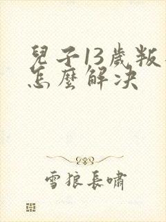 儿子13岁叛逆怎么解决