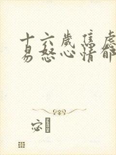 十六岁焦虑烦躁易怒心情郁闷封面