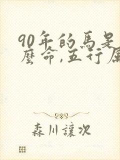 90年的马是什么命,五行属性