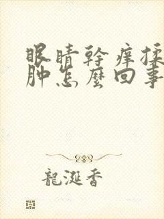 眼睛干痒揉了就肿怎么回事