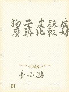 狗子皮肤病用什么药比较好