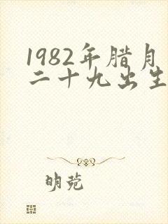 1982年腊月二十九出生的命运