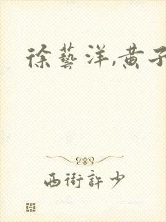 徐艺洋,黄子韬封面