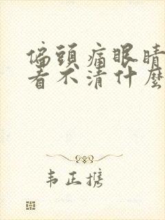 偏头痛眼睛模糊看不清什么原因