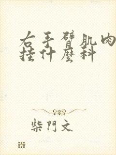 右手臂肌肉酸痛挂什么科封面
