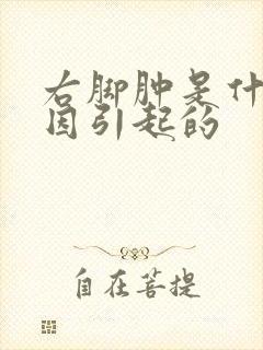 右脚肿是什么原因引起的