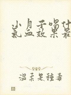 小月子喝什么补气血效果最好最快封面