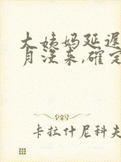 大姨妈延迟半个月没来,确定没怀孕