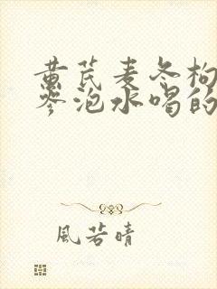 黄芪麦冬枸杞党参泡水喝的功效