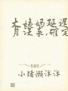 大姨妈延迟半个月没来,确定没怀孕封面