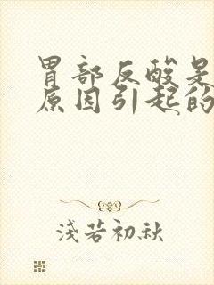 胃部反酸是什么原因引起的