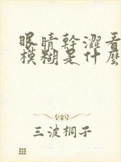 眼睛干涩看东西模糊是什么原因引起的